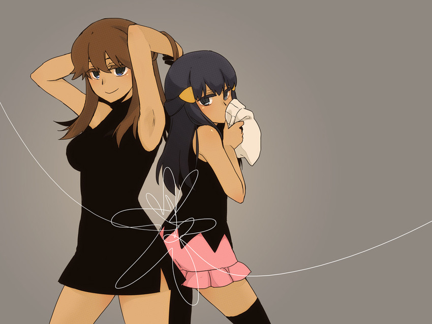 dawn and green (pokemon and 1 more) drawn by kuruma_(rk)