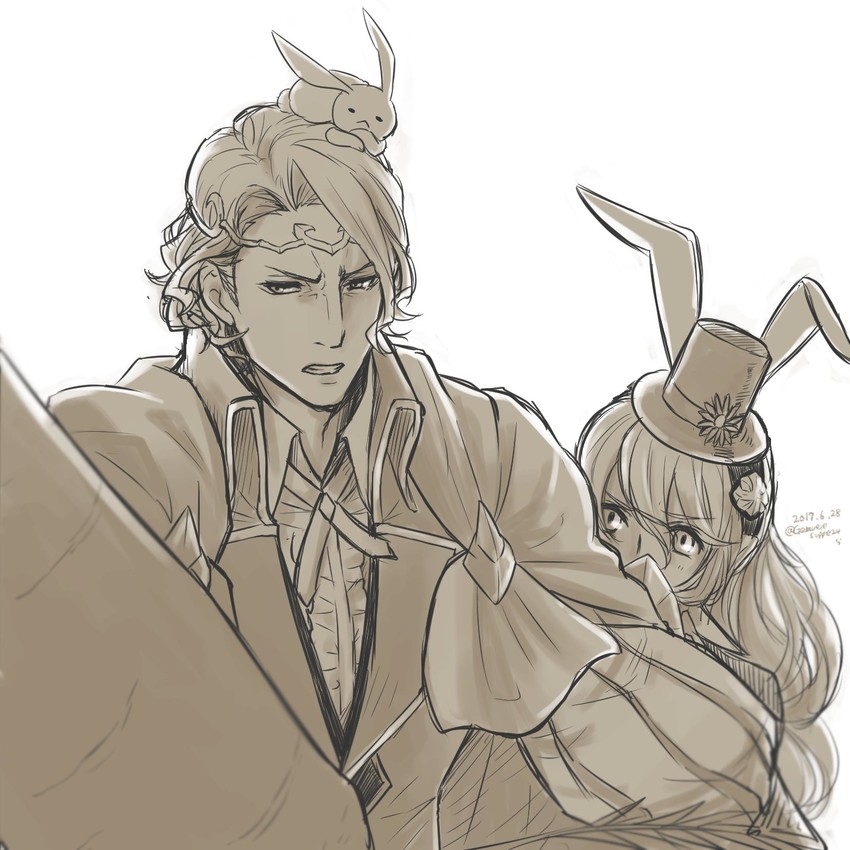 female corrin and xander (fire emblem and 2 more) drawn by gemuesesuppe24