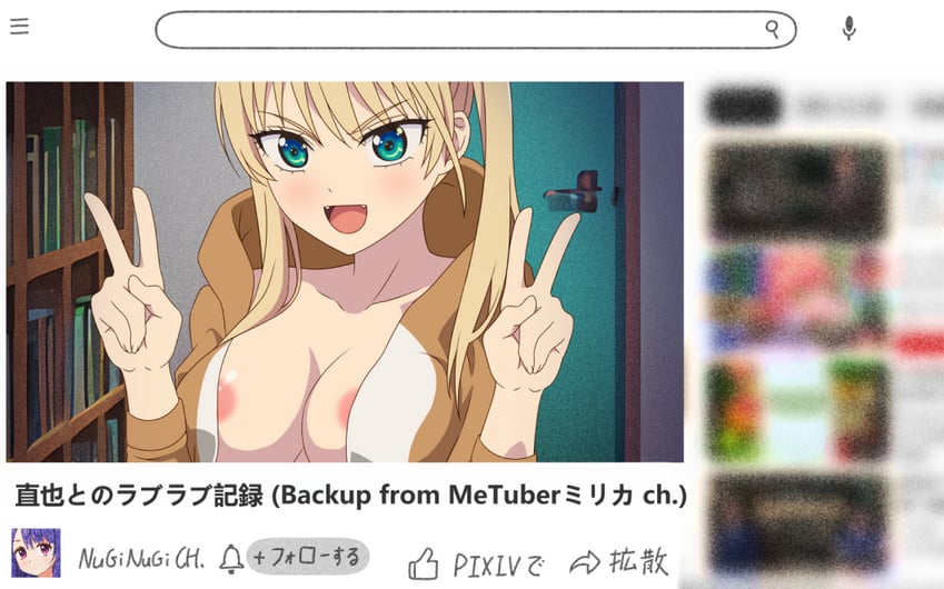 hoshizaki rika (youtube and 1 more) drawn by mio-morimitsu