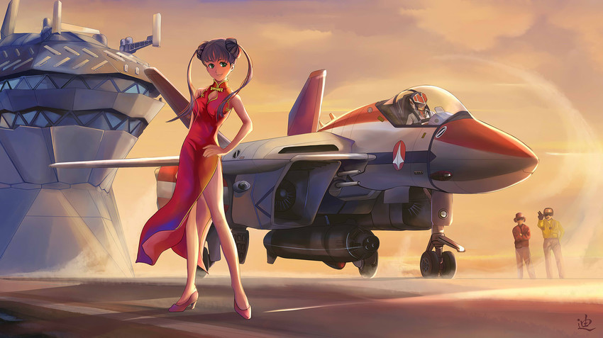 vf-1, lynn minmay, ichijou hikaru, vf-1s, and asuka ii (macross and 3 more) drawn by zhangdiwaa