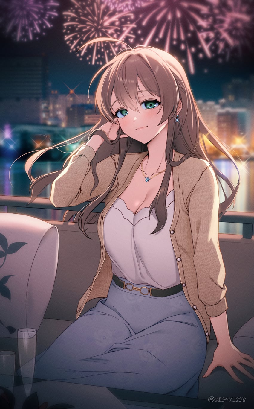 sakuramori kaori (idolmaster and 2 more) drawn by sigma_2018
