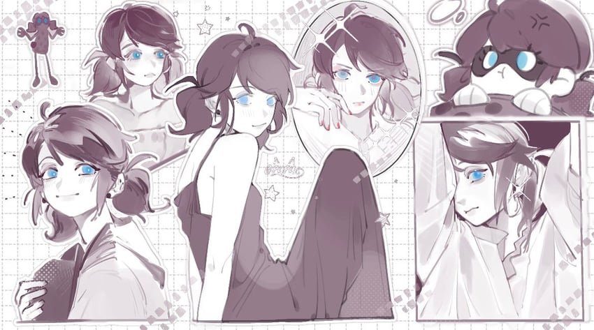marinette dupain-cheng and ladybug (miraculous ladybug) drawn by fufu49829