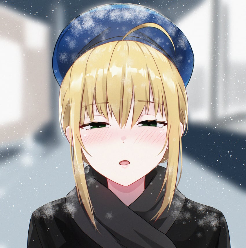 artoria pendragon and saber (fate and 1 more) drawn by danraz0r