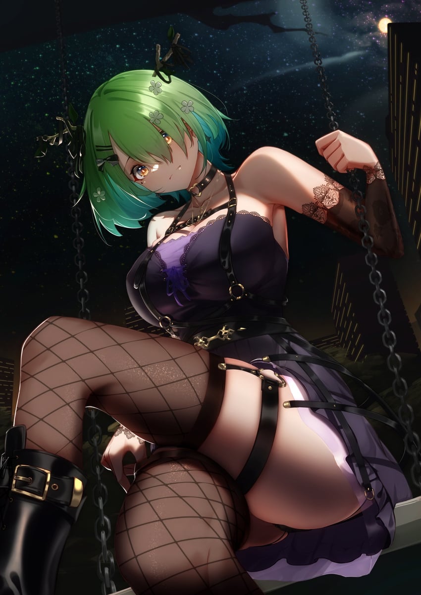 ceres fauna (hololive and 1 more) drawn by midorimae