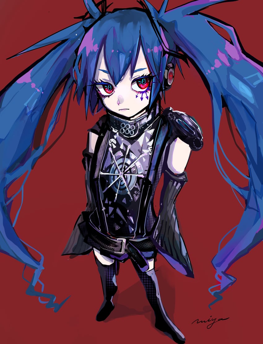 hatsune miku and hirasawa susumu (vocaloid and 1 more) drawn by mamiya_miya