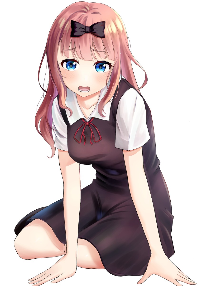 fujiwara chika (kaguya-sama wa kokurasetai ~tensai-tachi no renai zunousen~) drawn by jirozero0914