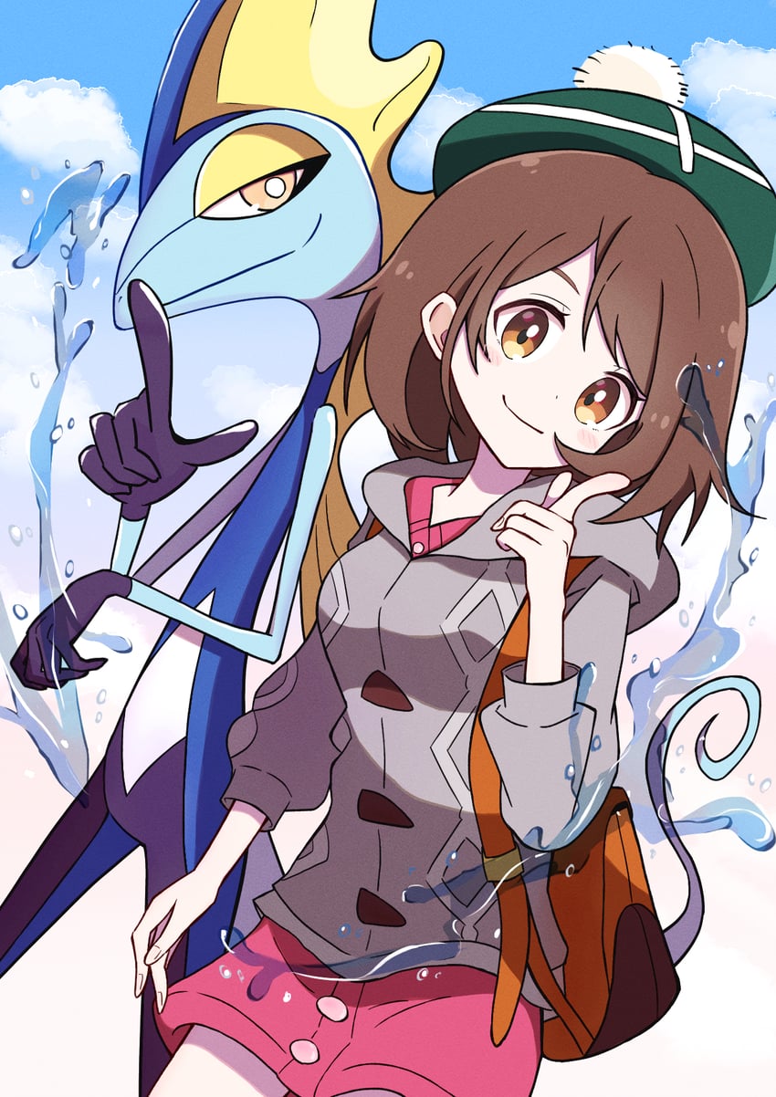 gloria and inteleon (pokemon and 1 more) drawn by hiiragi6p