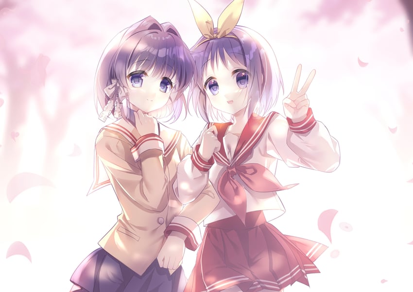 hiiragi tsukasa and fujibayashi ryou (lucky star and 1 more) drawn by itano_slime