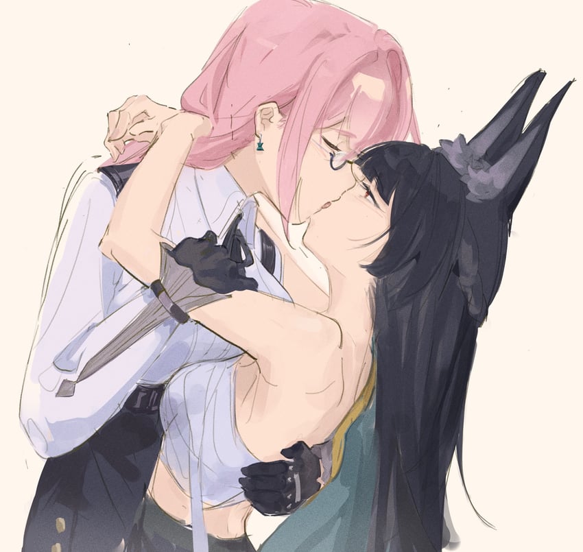 hoshimi miyabi and tsukishiro yanagi (zenless zone zero) drawn by bluhbold