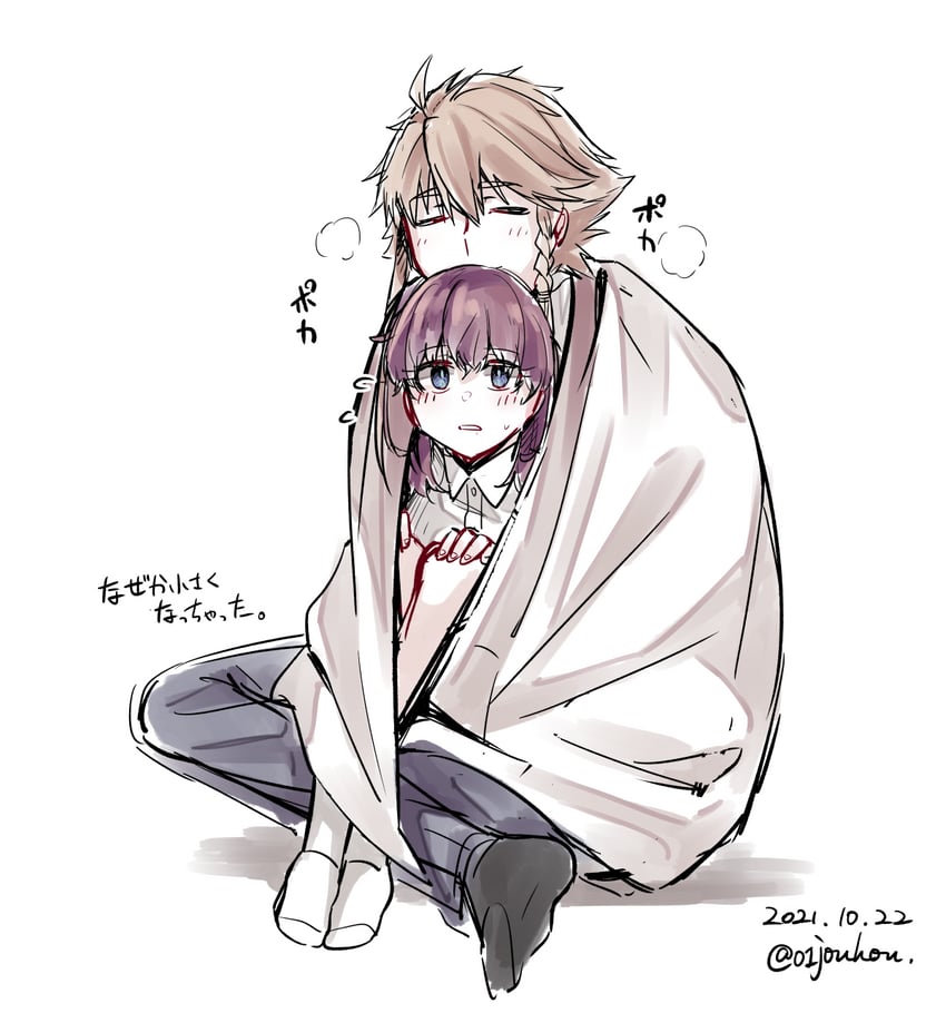 shidou maki and konohana suzuka (toji no miko) drawn by jouhou