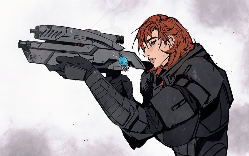 commander shepard and liara t'soni (mass effect and 1 more) drawn by cbb_(tuucoo)