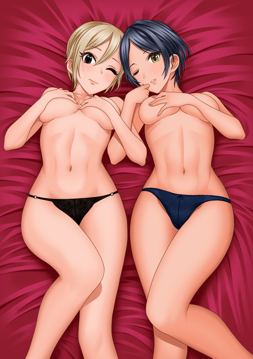 hayami kanade and shiomi syuko (idolmaster and 1 more) drawn by laikass