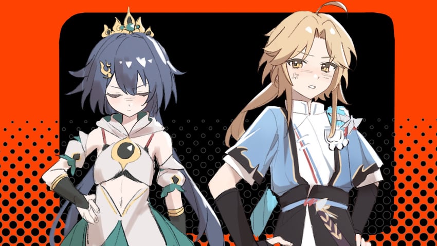yunli and yanqing (honkai and 1 more) drawn by 8gy2pesjef33878