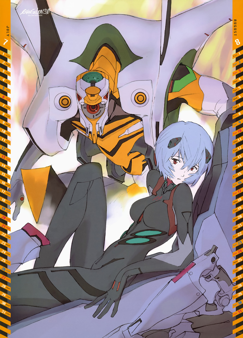 ayanami rei and eva 09 (neon genesis evangelion and 2 more)