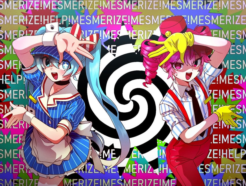 hatsune miku and kasane teto (vocaloid and 2 more) drawn by procyon