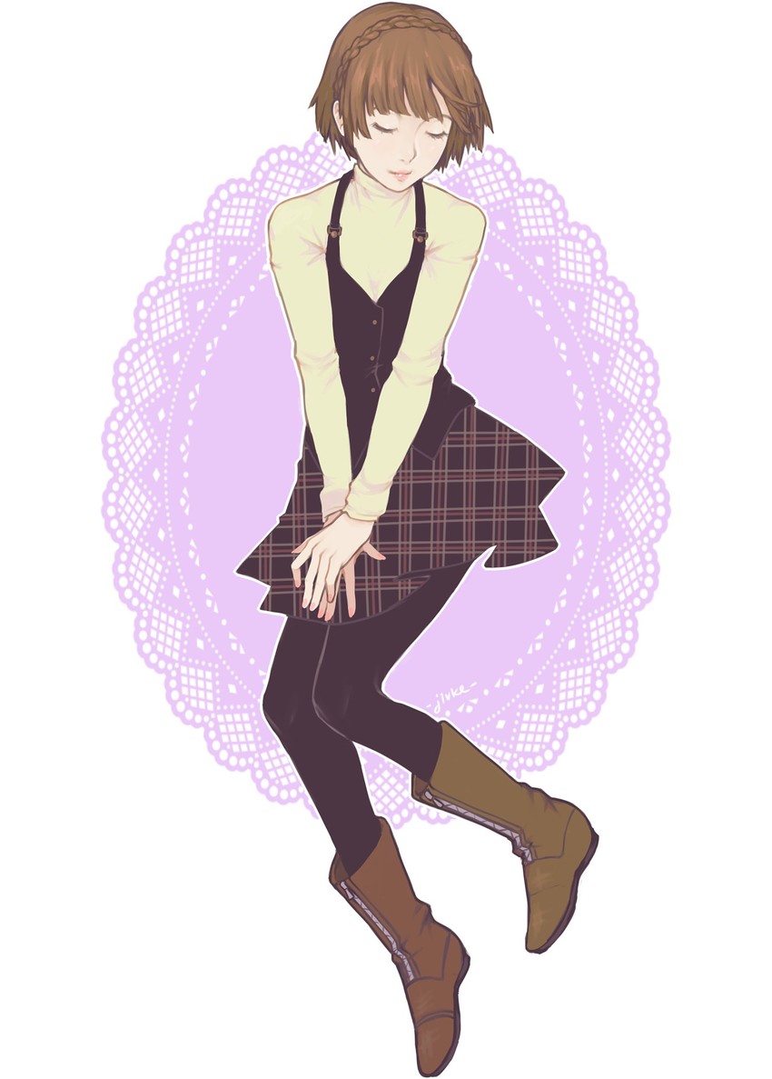 niijima makoto (persona and 1 more) drawn by jivke