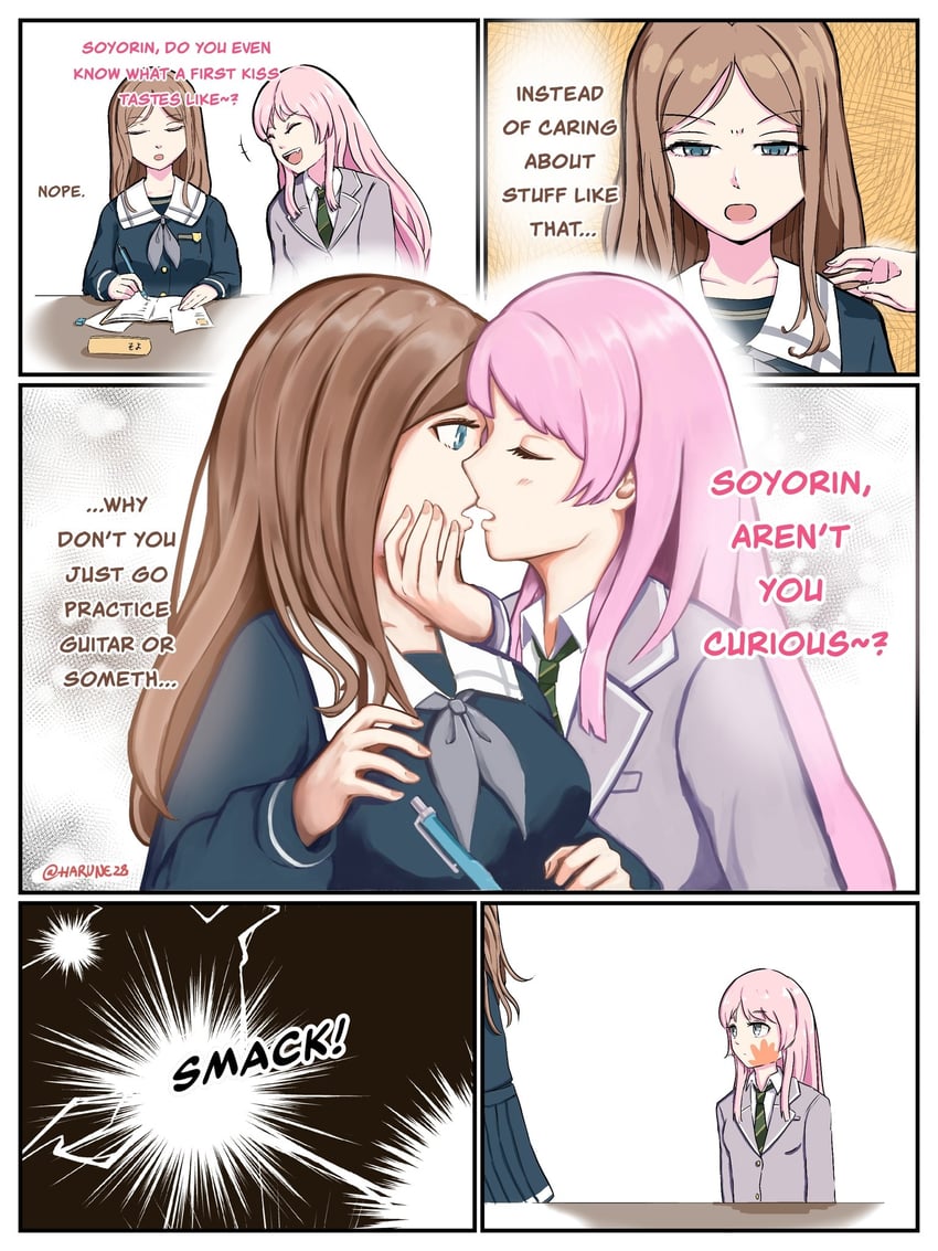 chihaya anon and nagasaki soyo (bang dream! and 1 more) drawn by harune28