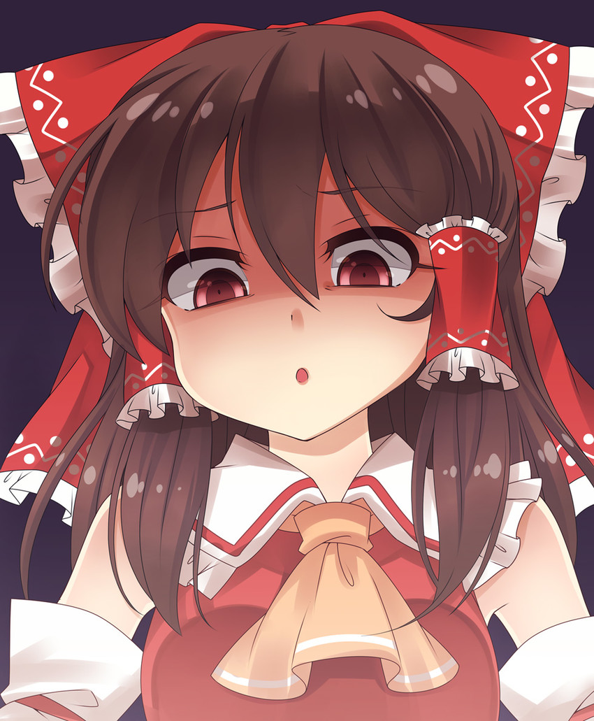 hakurei reimu (touhou) drawn by haruki_(colorful_macaron)
