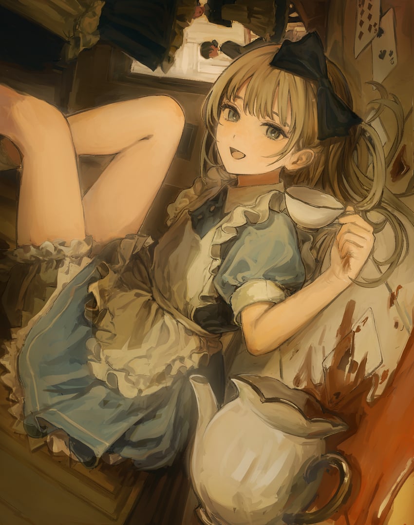 alice (alice's adventures in wonderland) drawn by funabashi_(iwzry)