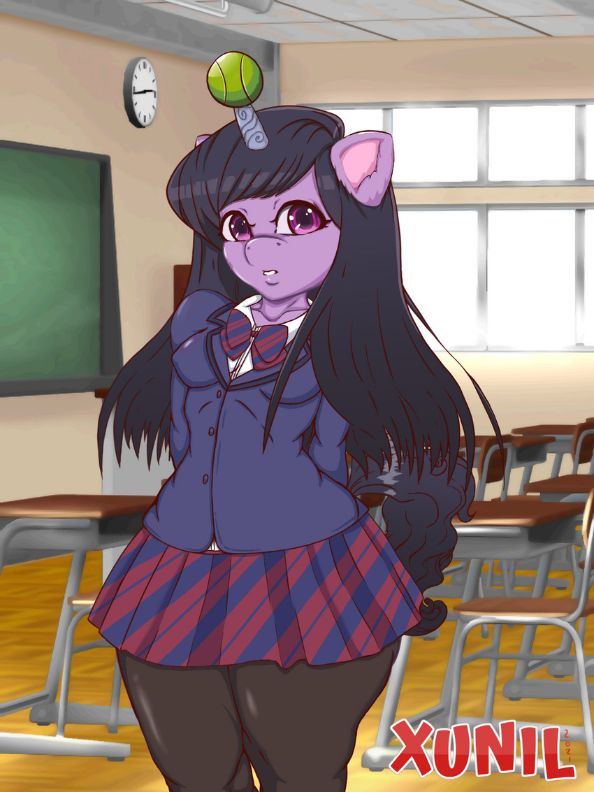 komi shouko and izzy moonbow (my little pony and 2 more) drawn by xunil763