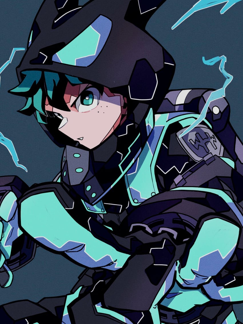 midoriya izuku (boku no hero academia) drawn by shion_(1016_shio)