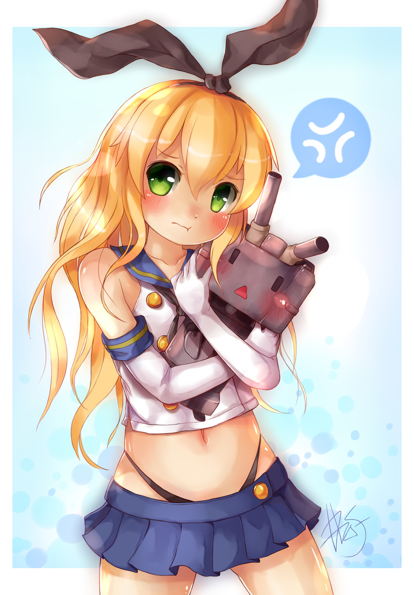 shimakaze and rensouhou-chan (kantai collection) drawn by d685ab7f