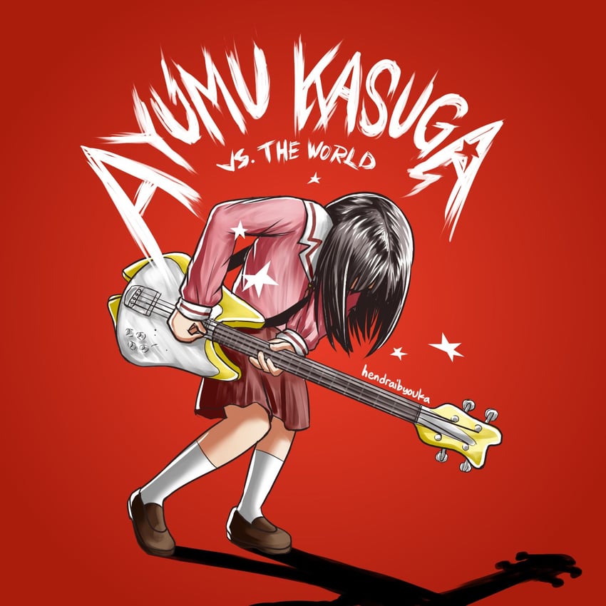 kasuga ayumu (azumanga daioh and 2 more) drawn by hendraibyouka