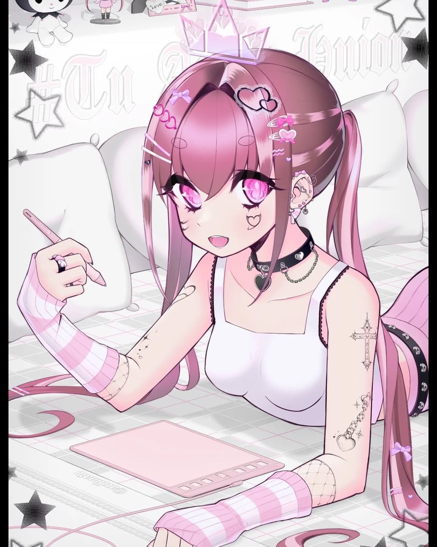 kuromi (original and 2 more) drawn by ariimaw
