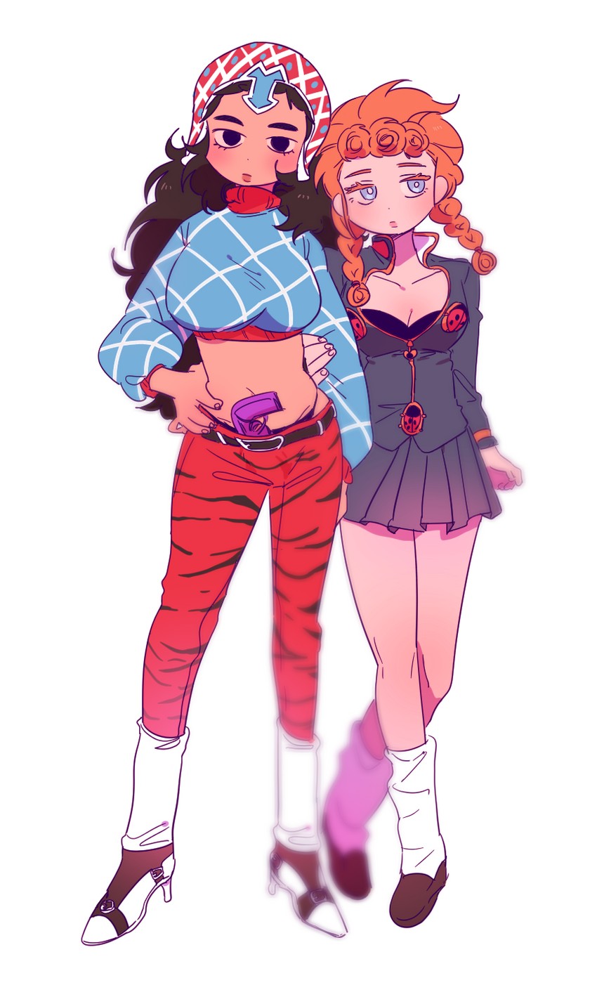 giorno giovanna and guido mista (jojo no kimyou na bouken and 1 more) drawn by eguri