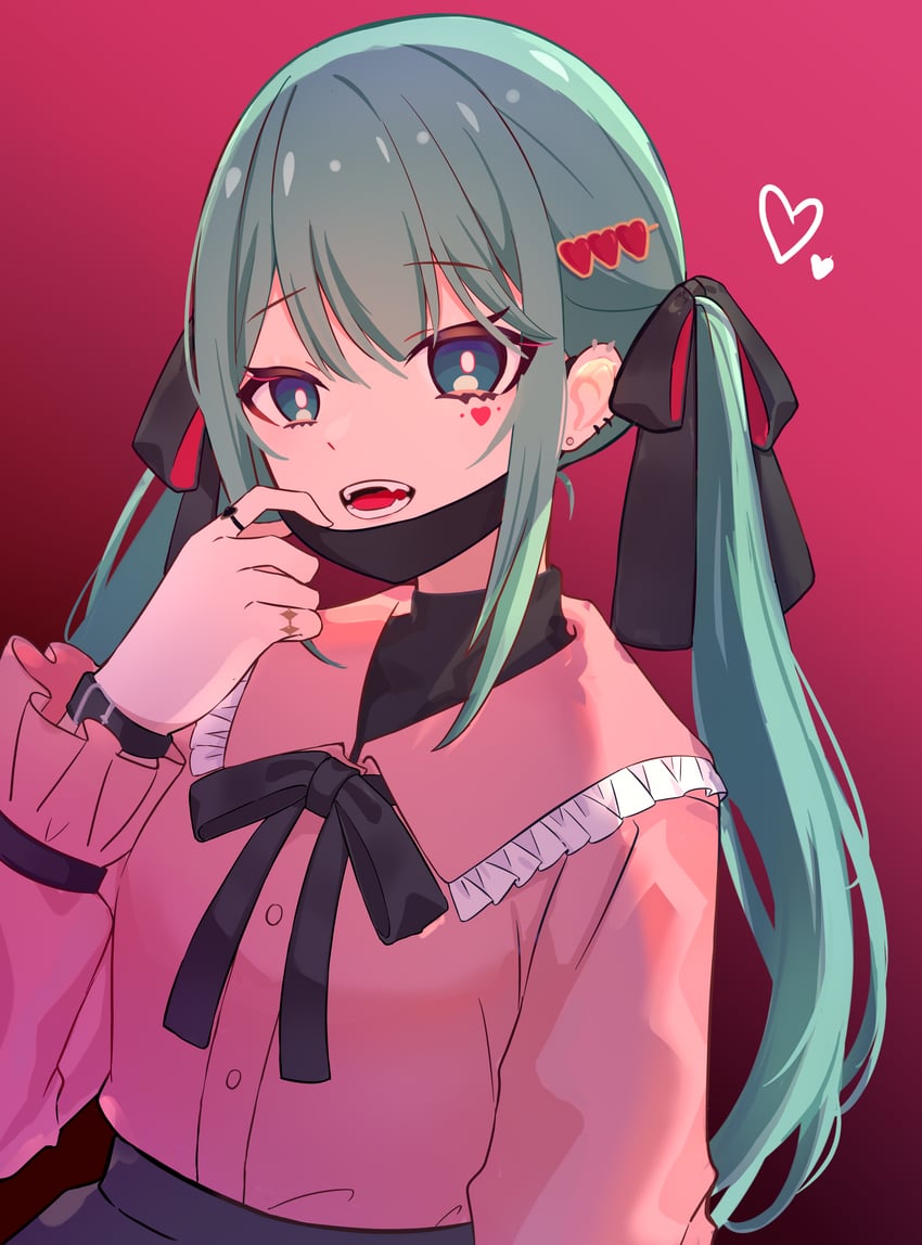 hatsune miku (vocaloid and 1 more) drawn by alnana
