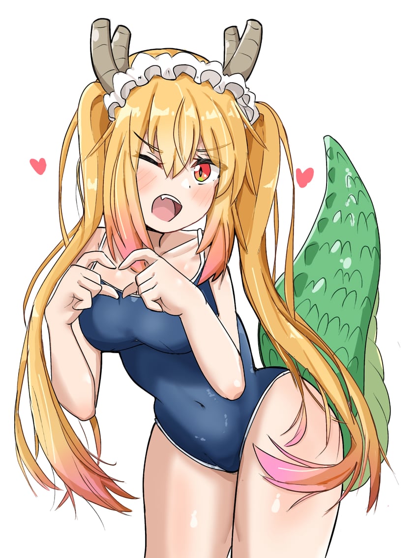 tohru (kobayashi-san chi no maidragon) drawn by kimi_(user_vppd4758)