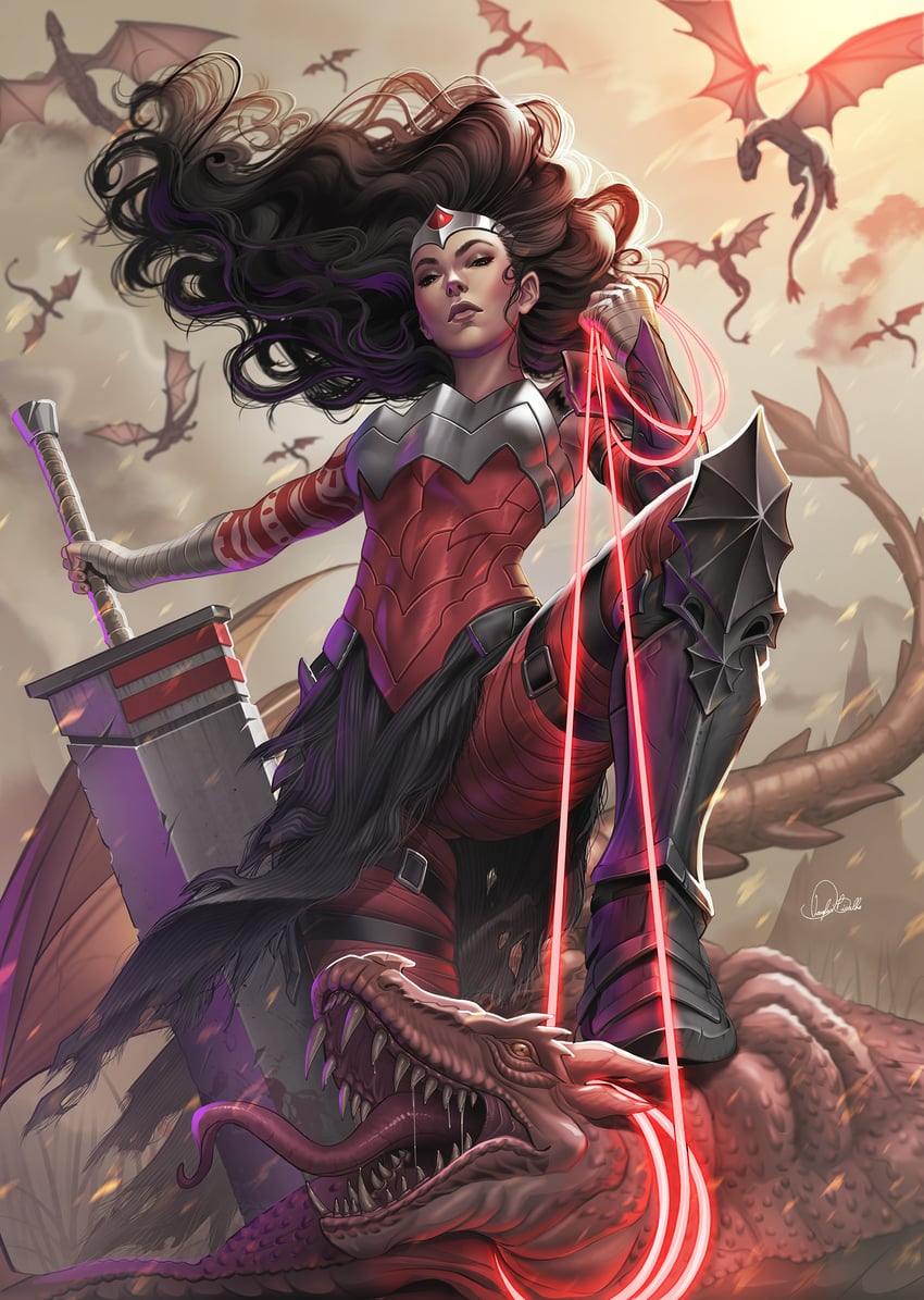 wonder woman (dc comics and 3 more) drawn by douglas_bicalho