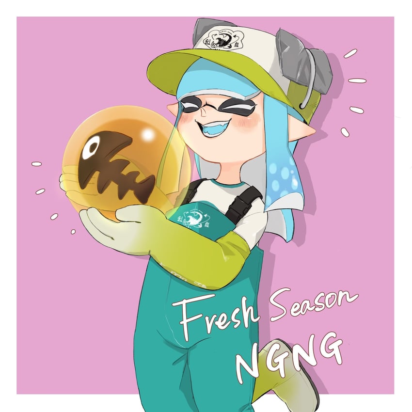 inkling player character and inkling girl (splatoon and 1 more) drawn by yake_zake