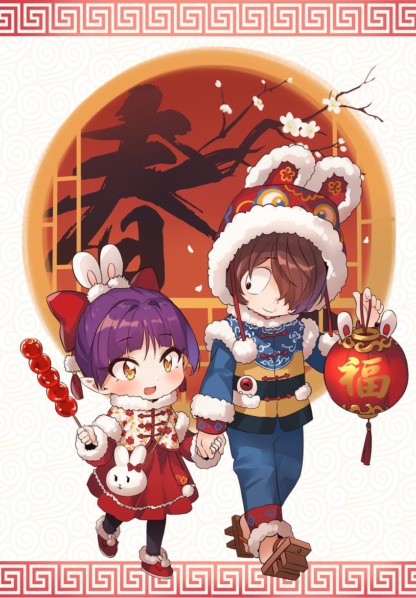 nekomusume, kitarou, and medama oyaji (gegege no kitarou) drawn by silanduqiaocui