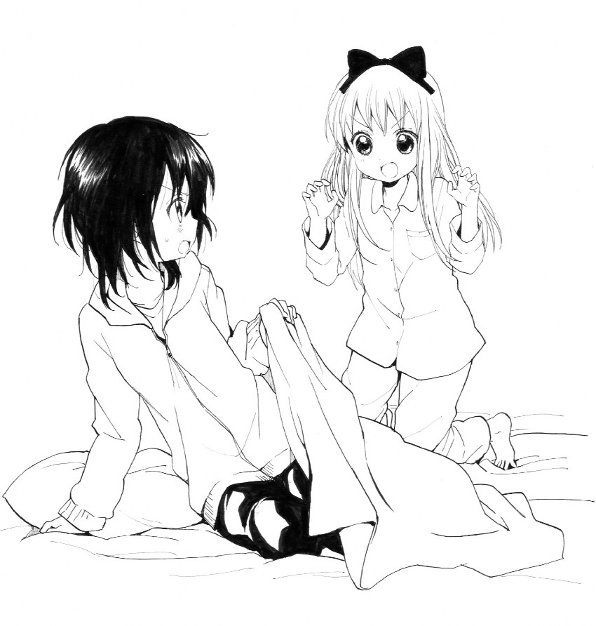 toshinou kyouko and funami yui (yuruyuri) drawn by namori