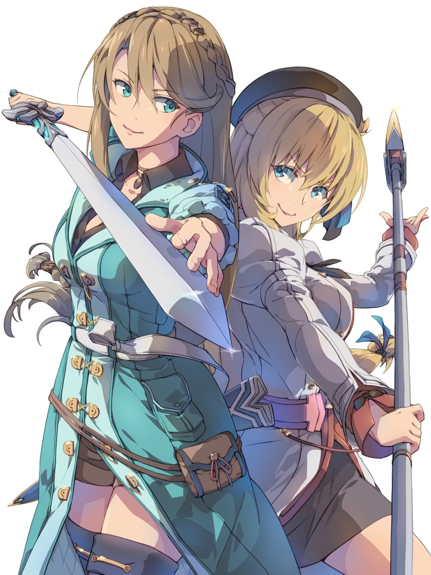 agnes claudel and elaine auclair (eiyuu densetsu and 2 more) drawn by chiharu_(9654784)