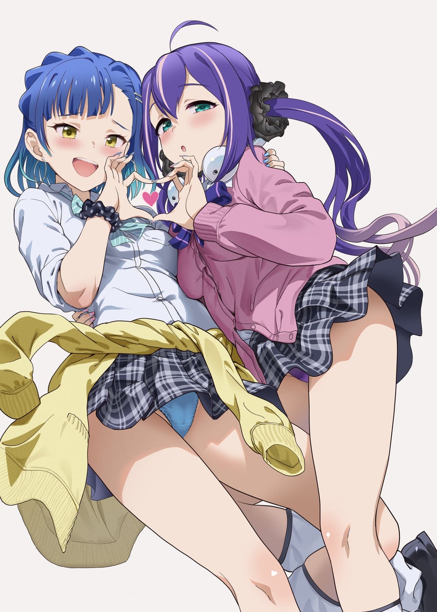 nanao yuriko and mochizuki anna (idolmaster and 1 more) drawn by andou_shuki