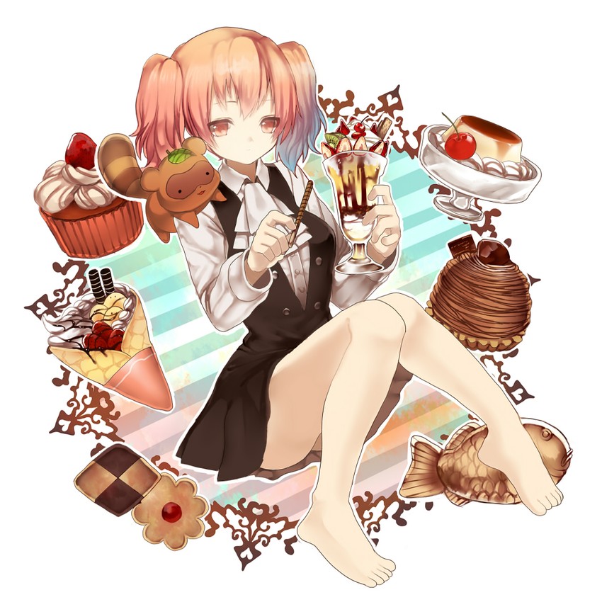 roromiya karuta and watanuki banri (inu x boku ss) drawn by nishizawa