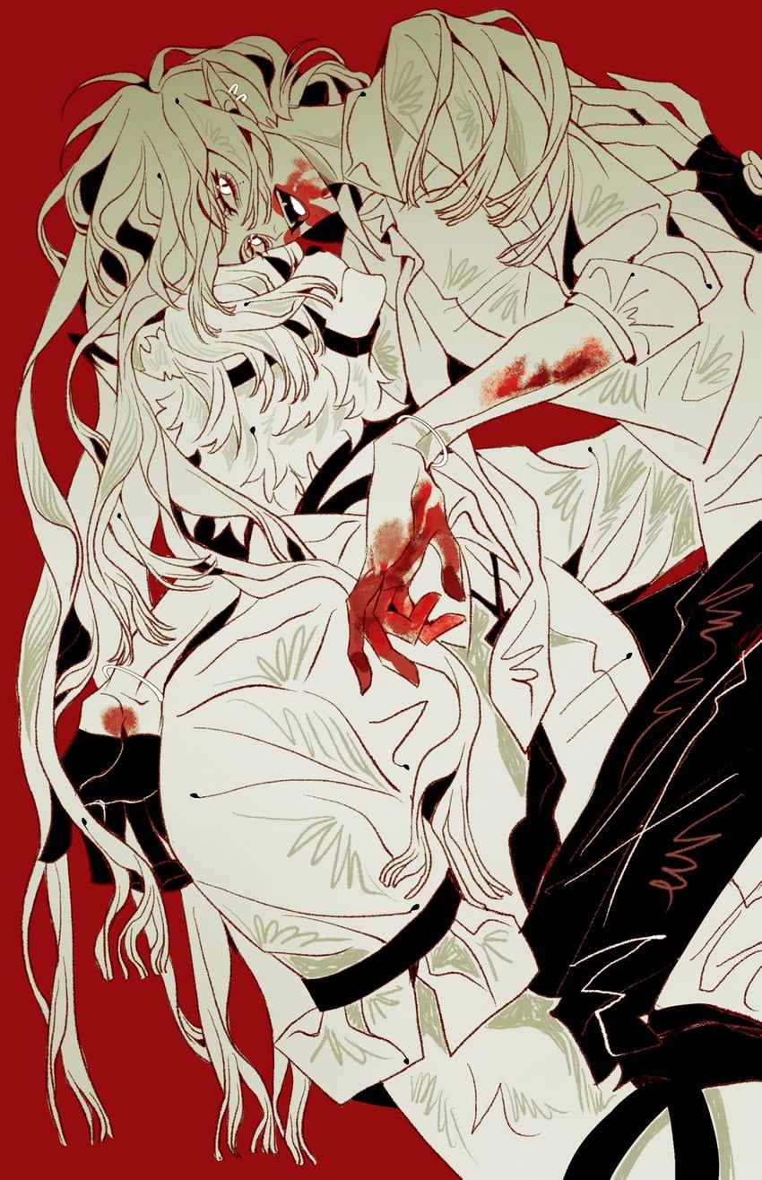 von lycaon and hugo vlad (zenless zone zero) drawn by xjgfhvg