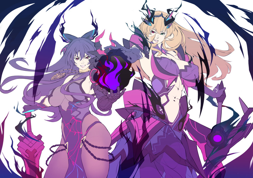 barghest, inoue marina, and yatogami tenka (fate and 2 more) drawn by nanashi_(cht48621)