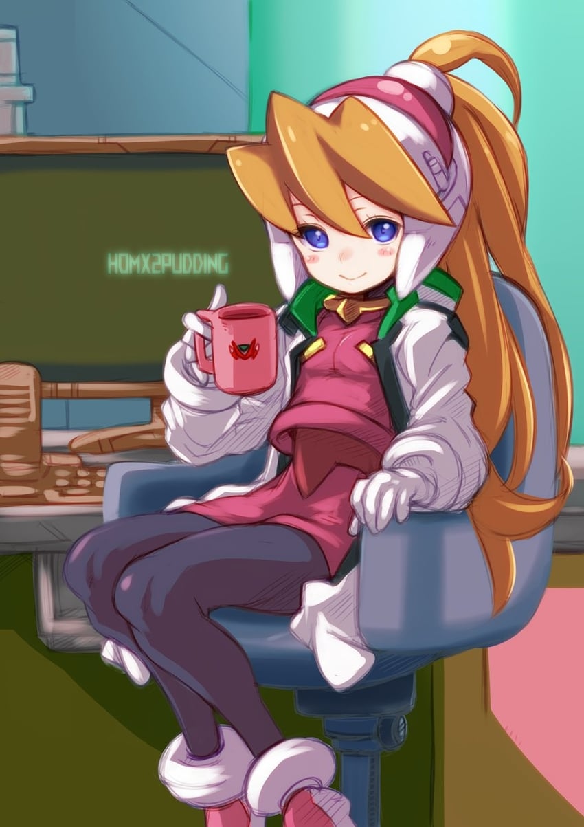 ciel (mega man and 1 more) drawn by puddinghomhom