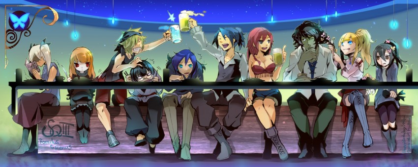 monk, sovereign, zodiac, phalanx, shinobi, and 12 more (sekaiju no meikyuu and 1 more) drawn by izumikairi