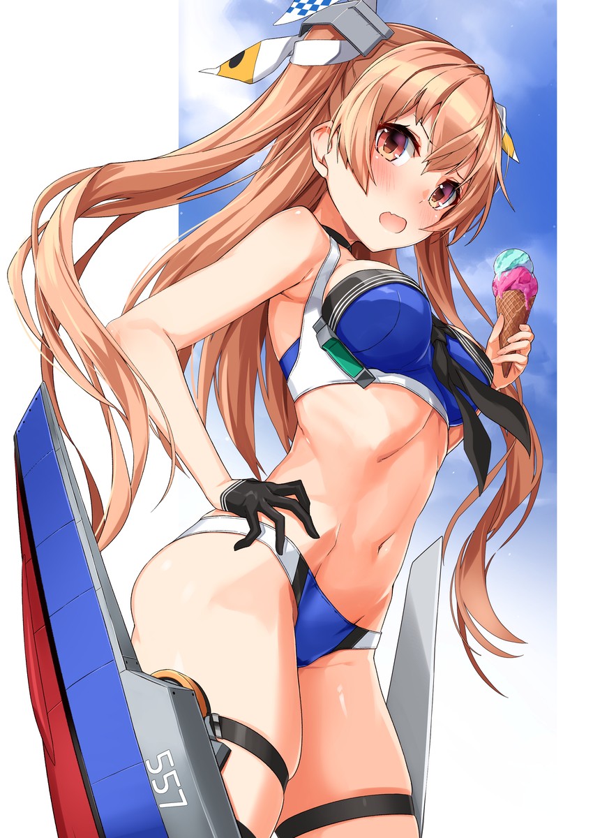 johnston and johnston kai (kantai collection) drawn by takanashi_kei_(hitsujikan)