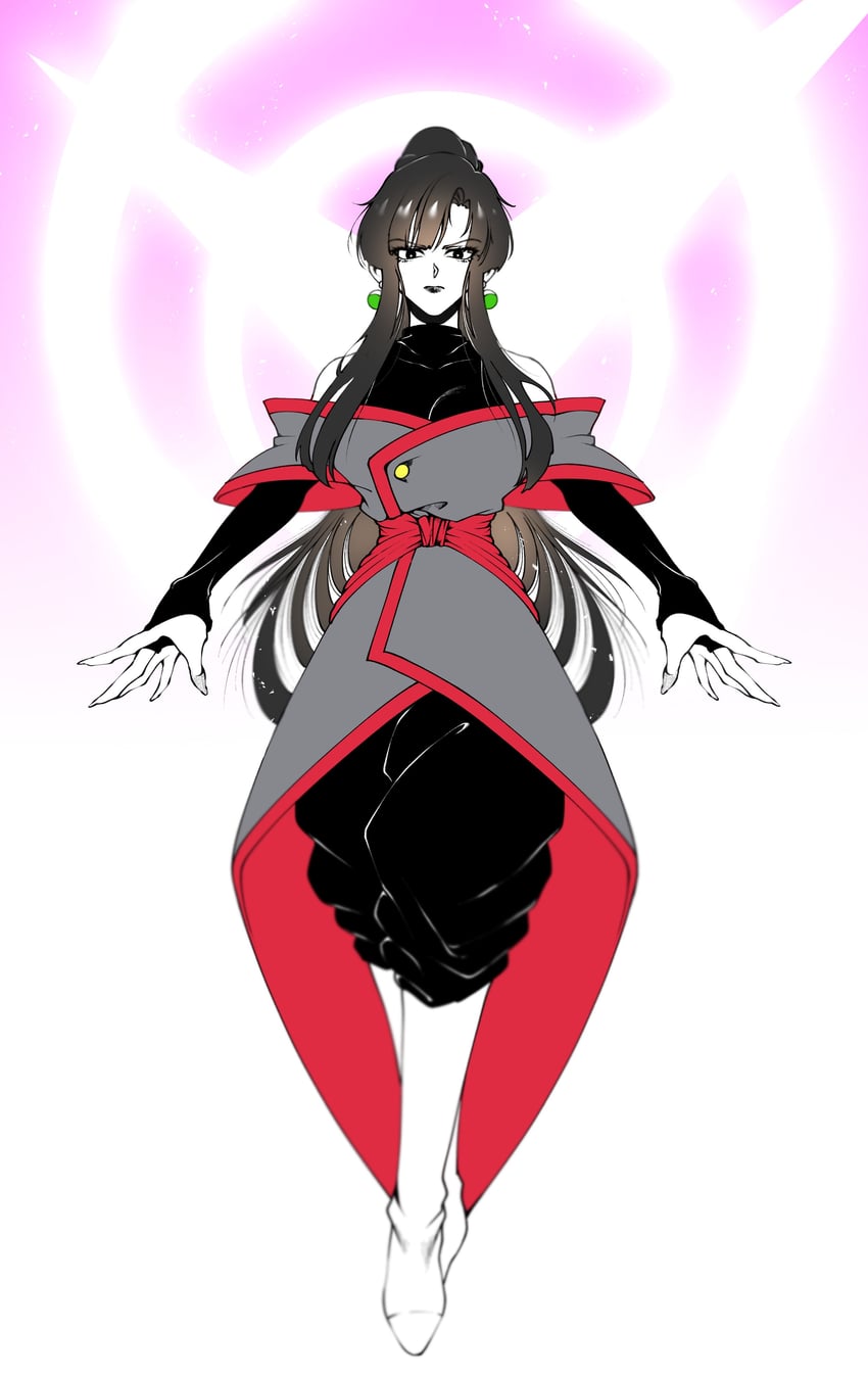 chi-chi, zamasu, and fused zamasu (dragon ball and 1 more) drawn by clinrollmuri