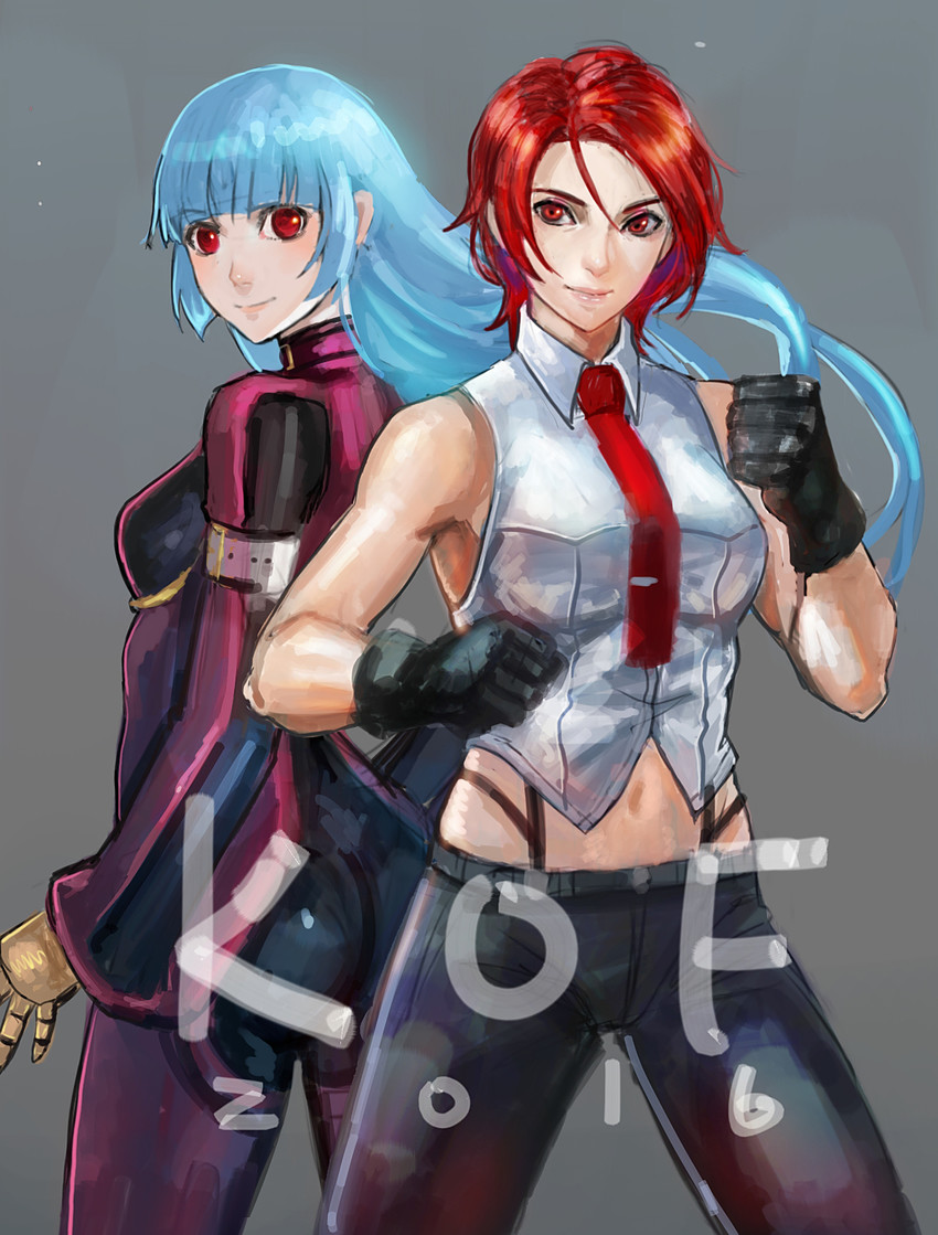 kula diamond and vanessa (the king of fighters and 1 more) drawn by k.c