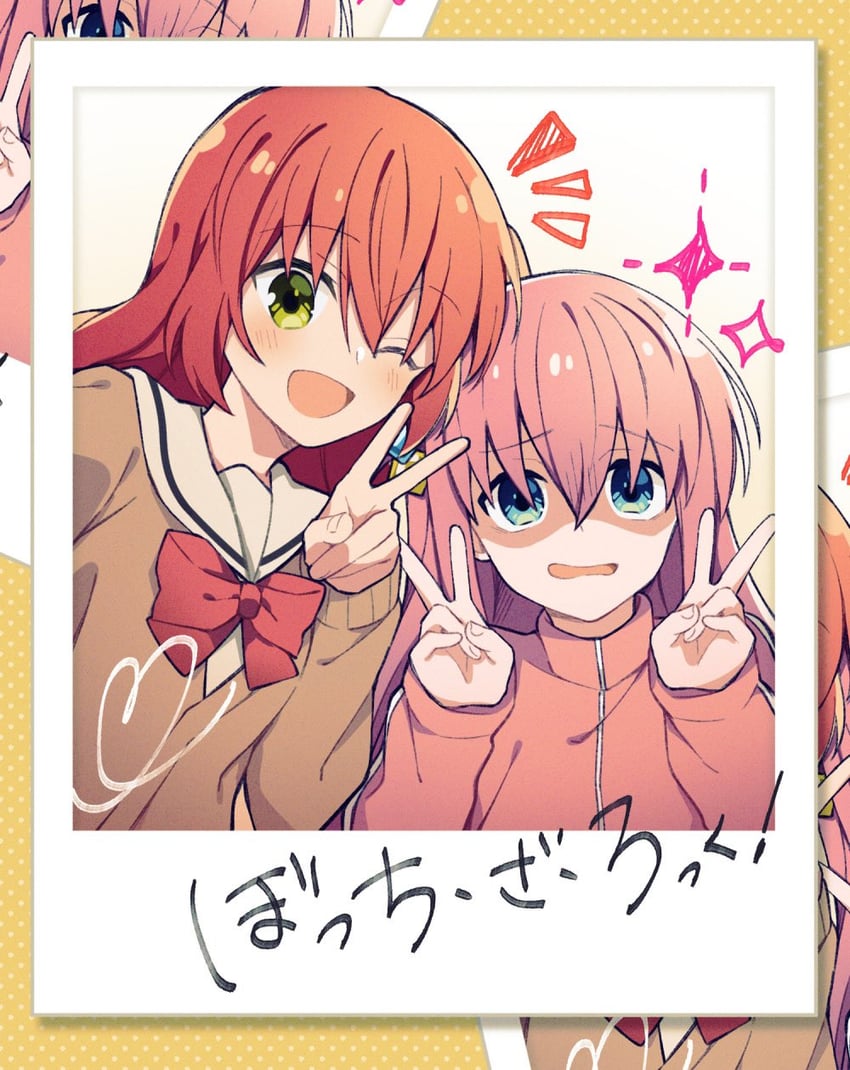 gotoh hitori and kita ikuyo (bocchi the rock!) drawn by sakura-no
