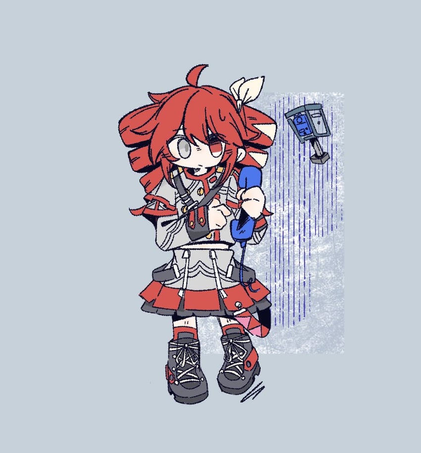 kasane teto (utau and 2 more) drawn by qingdqing