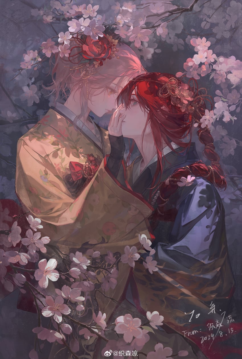 tarnished, melina, and red-haired tarnished (elden ring) drawn by zhi_senliang