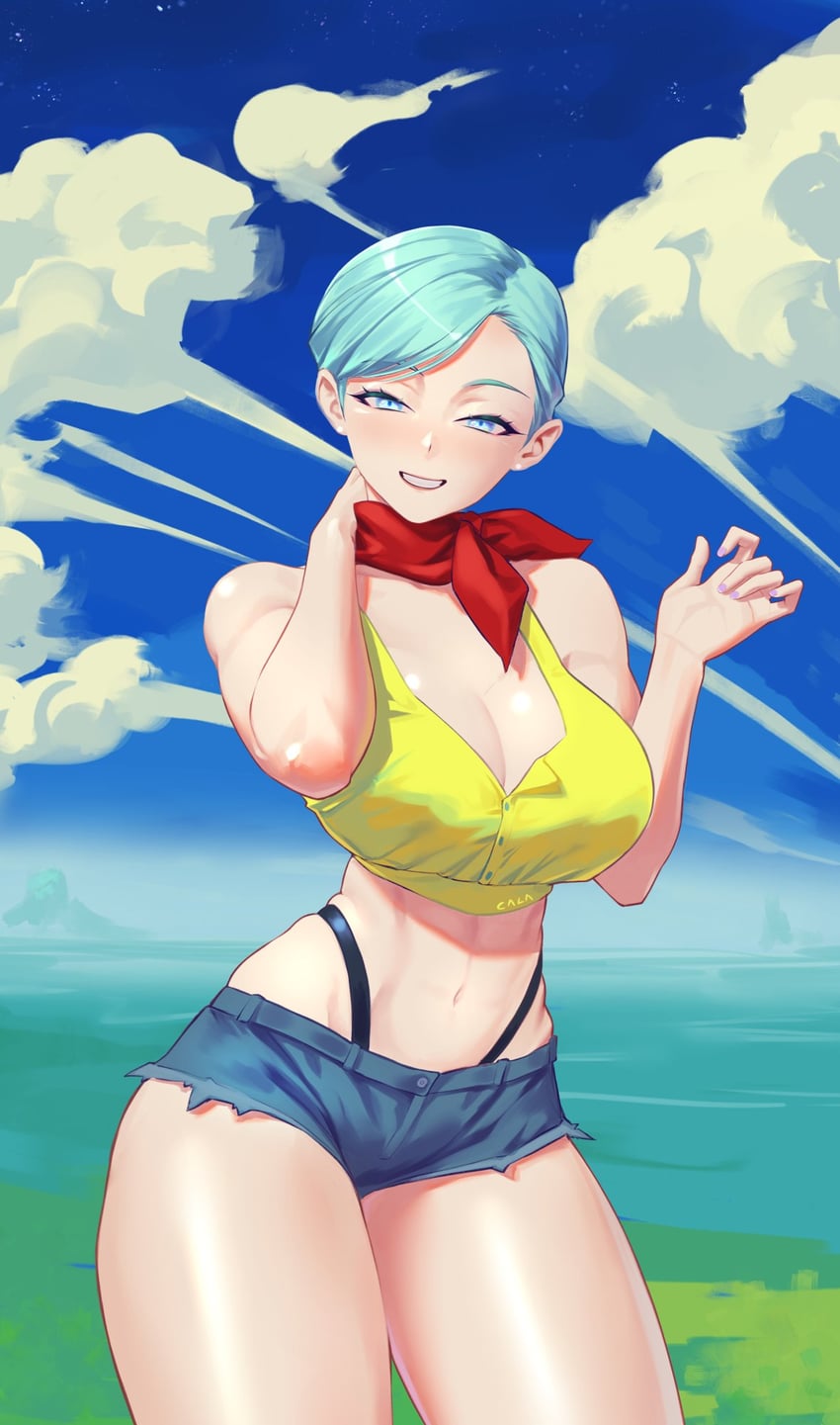 bulma (dragon ball and 1 more) drawn by gabriel_carrasquillo
