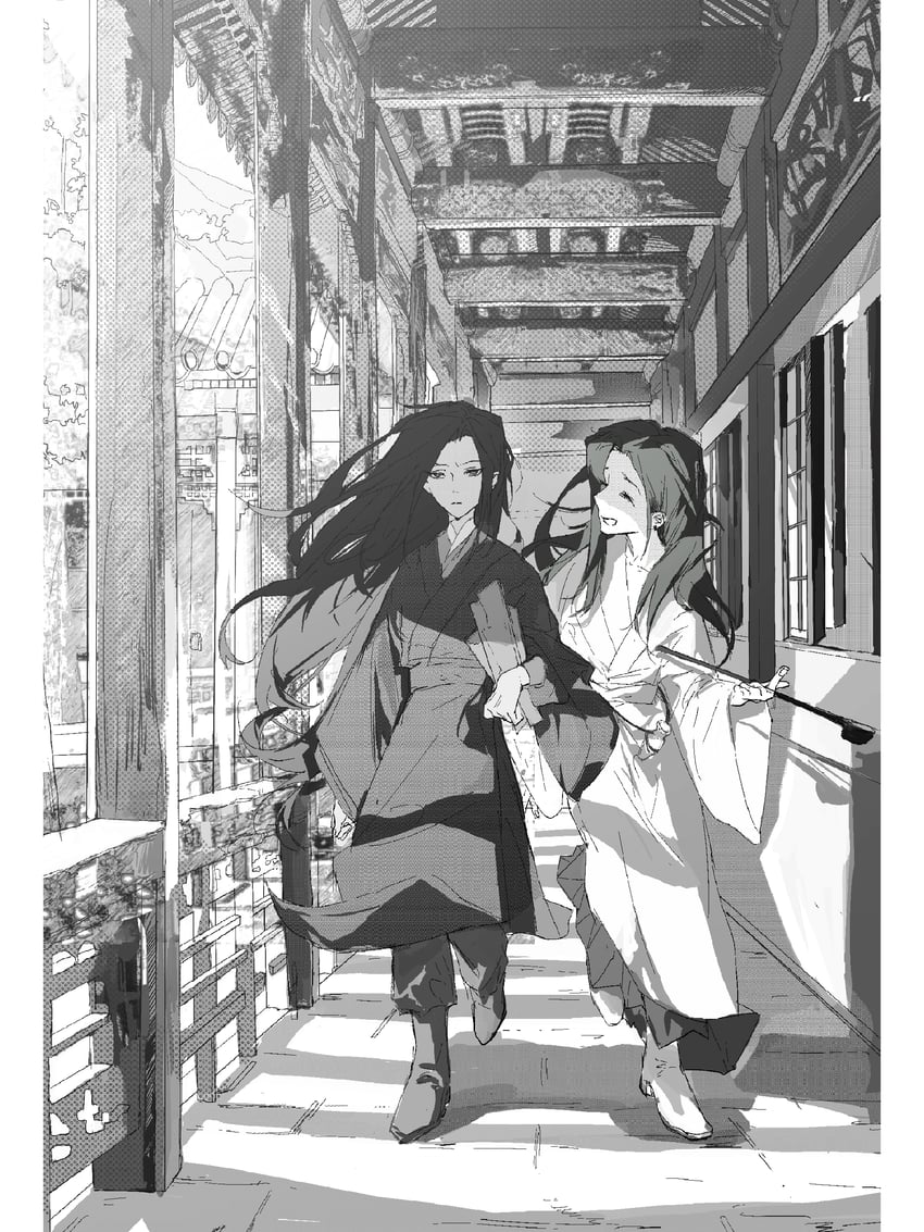 jia xu and guo jia (code: kite) drawn by kaiaik_(zheliakaina)